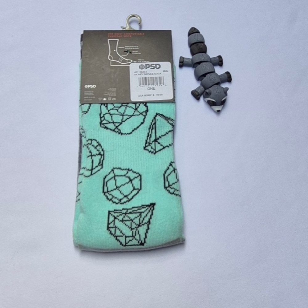 PSD MONEY MOVES MEN'S SOCK'S COLOR MUL SIZE ONE. - Picture 4 of 4